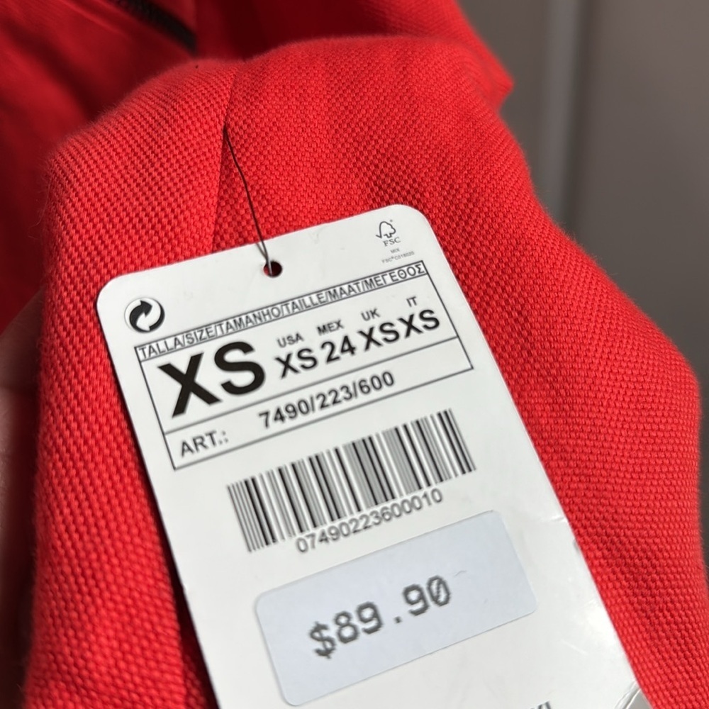 Zara Women's Red Studded Jacket - Picture 5 of 9